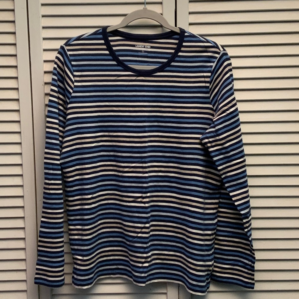 Land’s End Striped Long Sleeve Tee